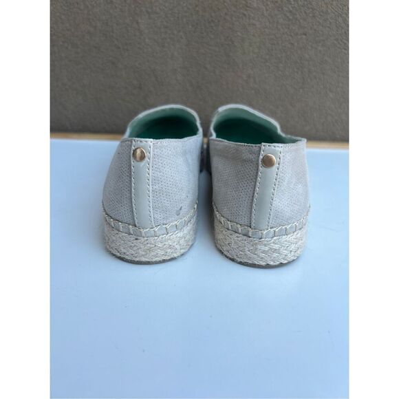 Dr Scholls Shoes Womens 10 M Find Me Slip On Espadrille Beige Fabric Perforated - Picture 3 of 9